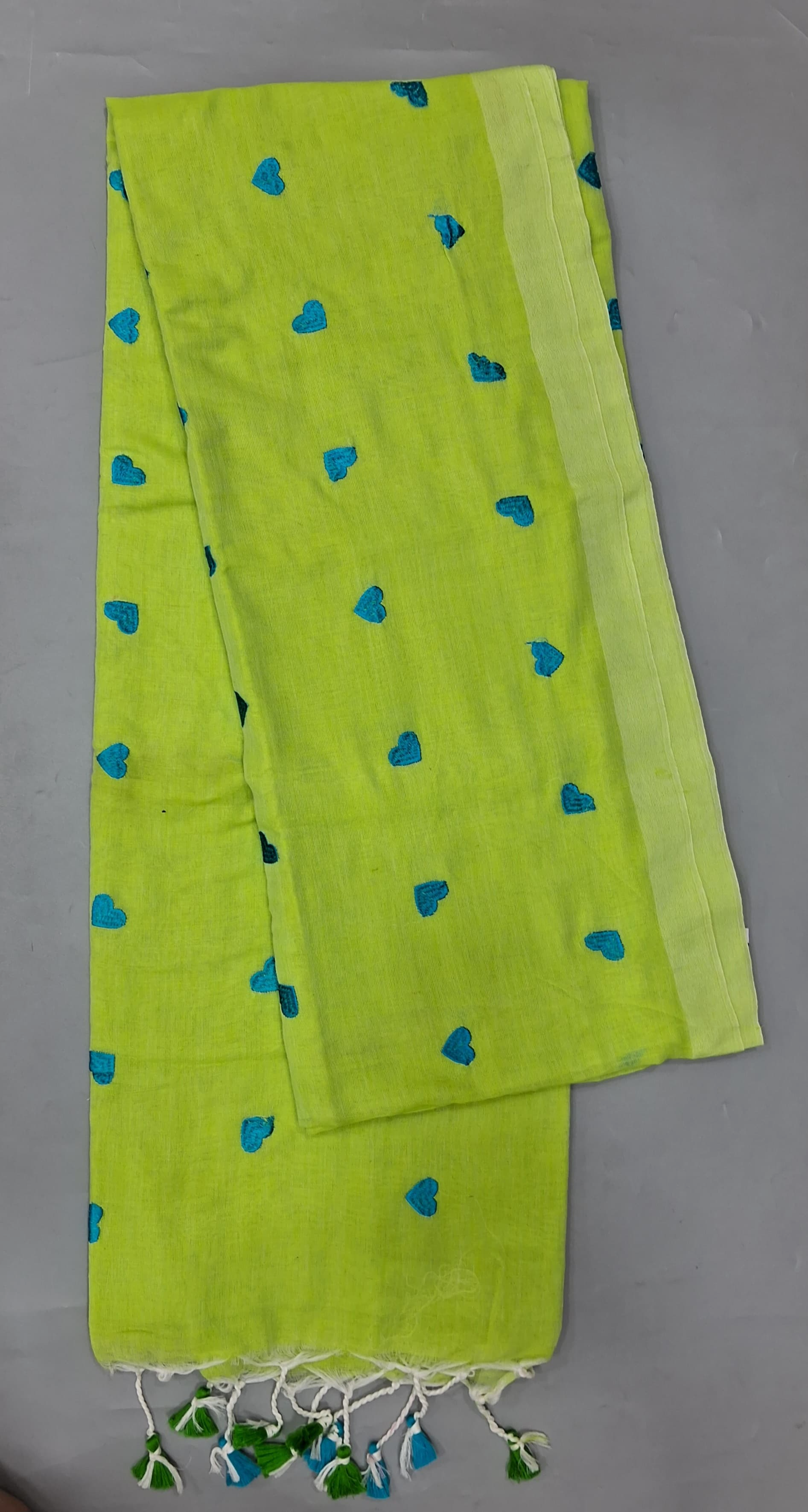 Bright Green Khadi Cotton Glow