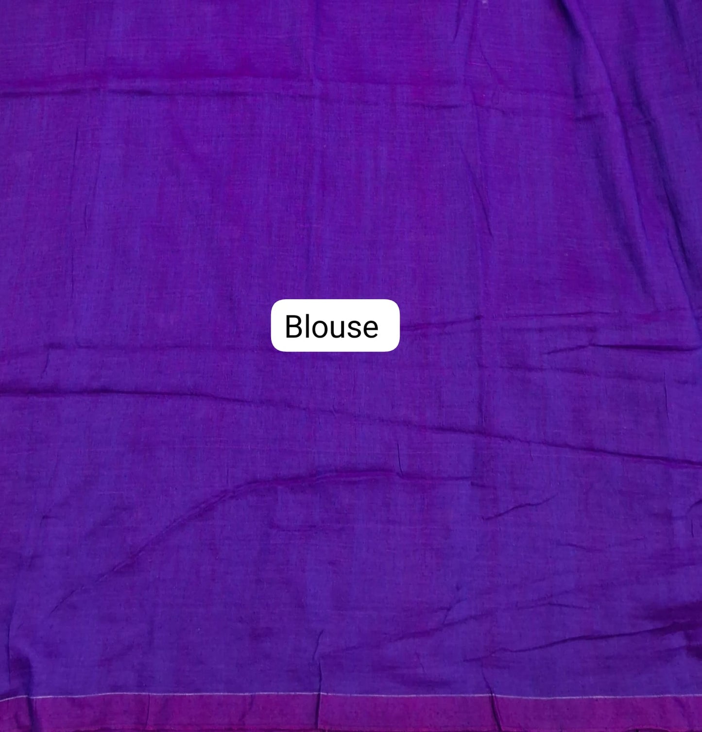 Purple Khadi Cotton Saree