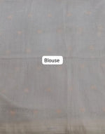 Regal Ivory White Khadhi Cotton Handloom Saree Blouse