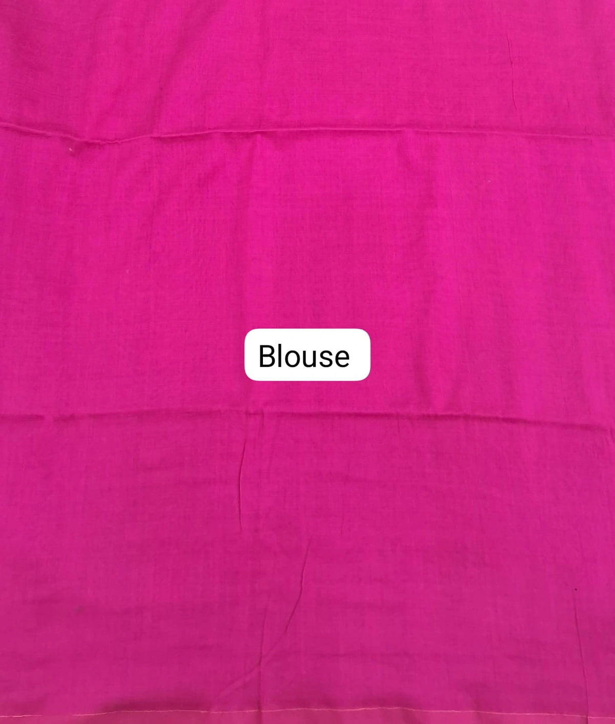 Classic Rani Pink Khadhi Cotton Saree Bouse