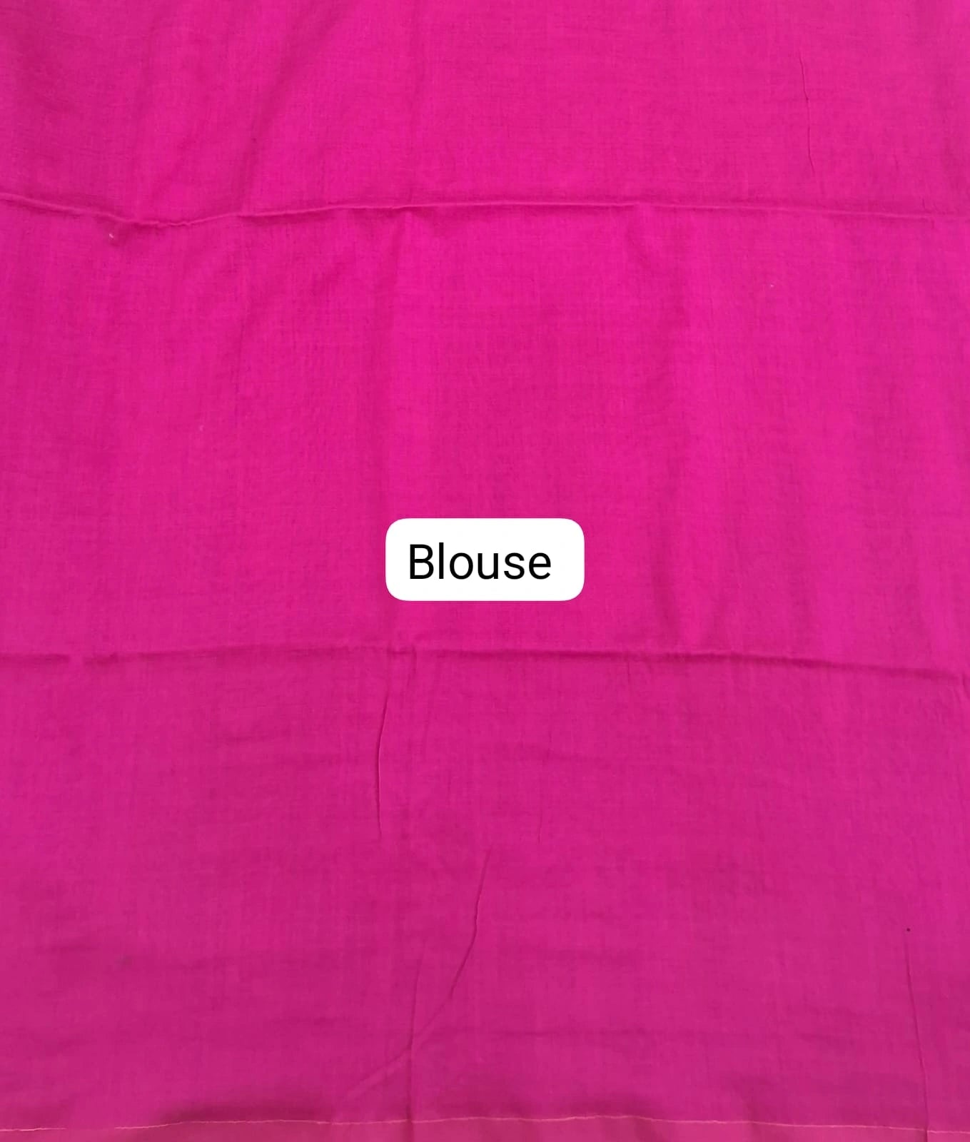 Classic Rani Pink Khadhi Cotton Saree Bouse