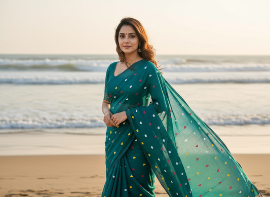 Bottle Green Khadi Elegance