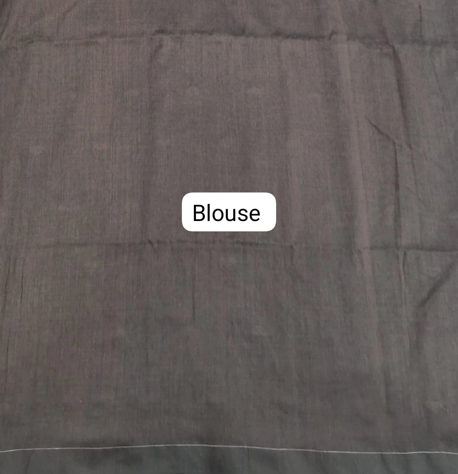 Walnut Brown Khadhi Cotton Saree Blouse