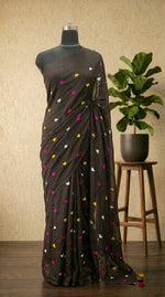 Walnut Brown Khadhi Cotton Saree