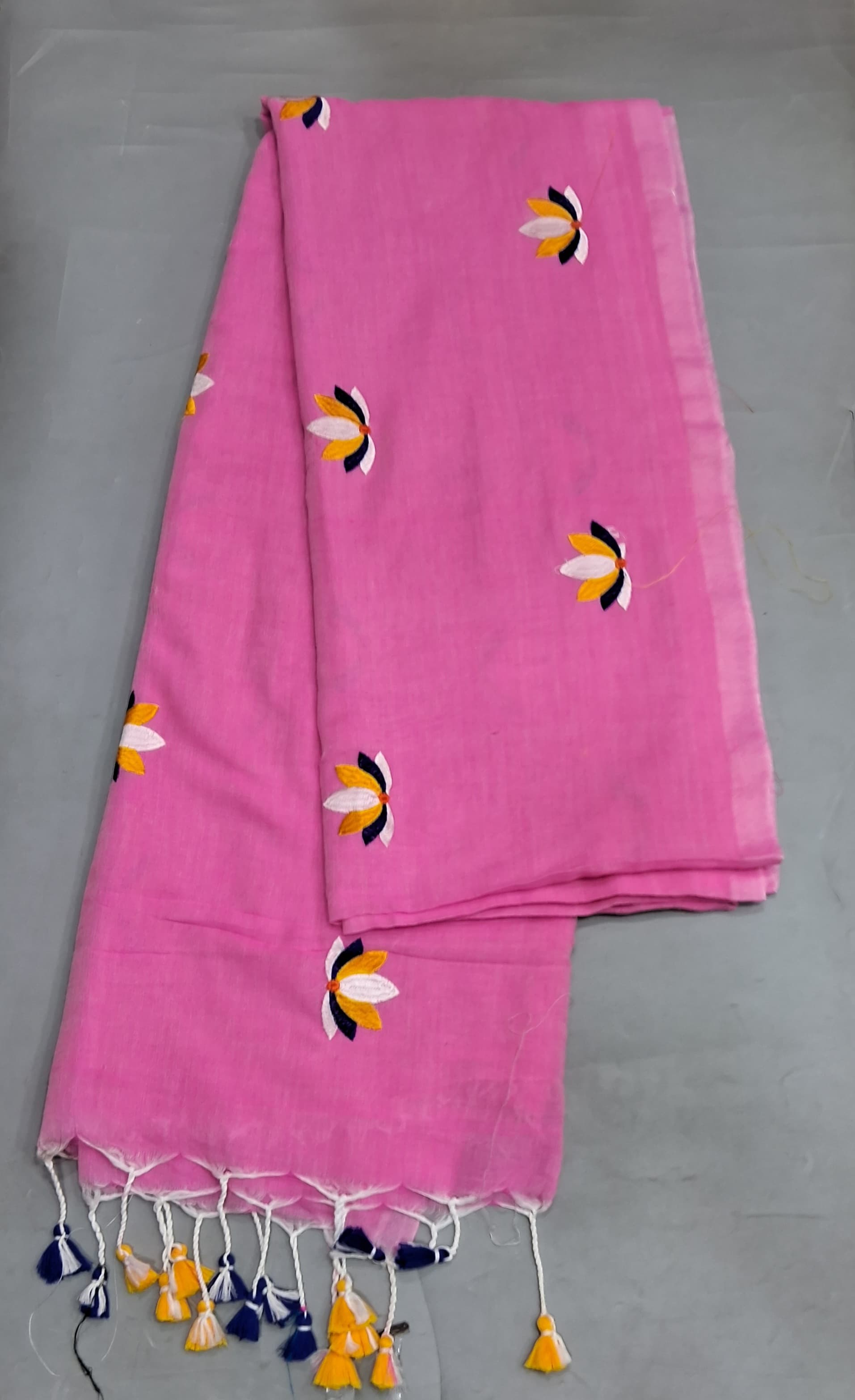 Pink Khadhi Cotton Saree