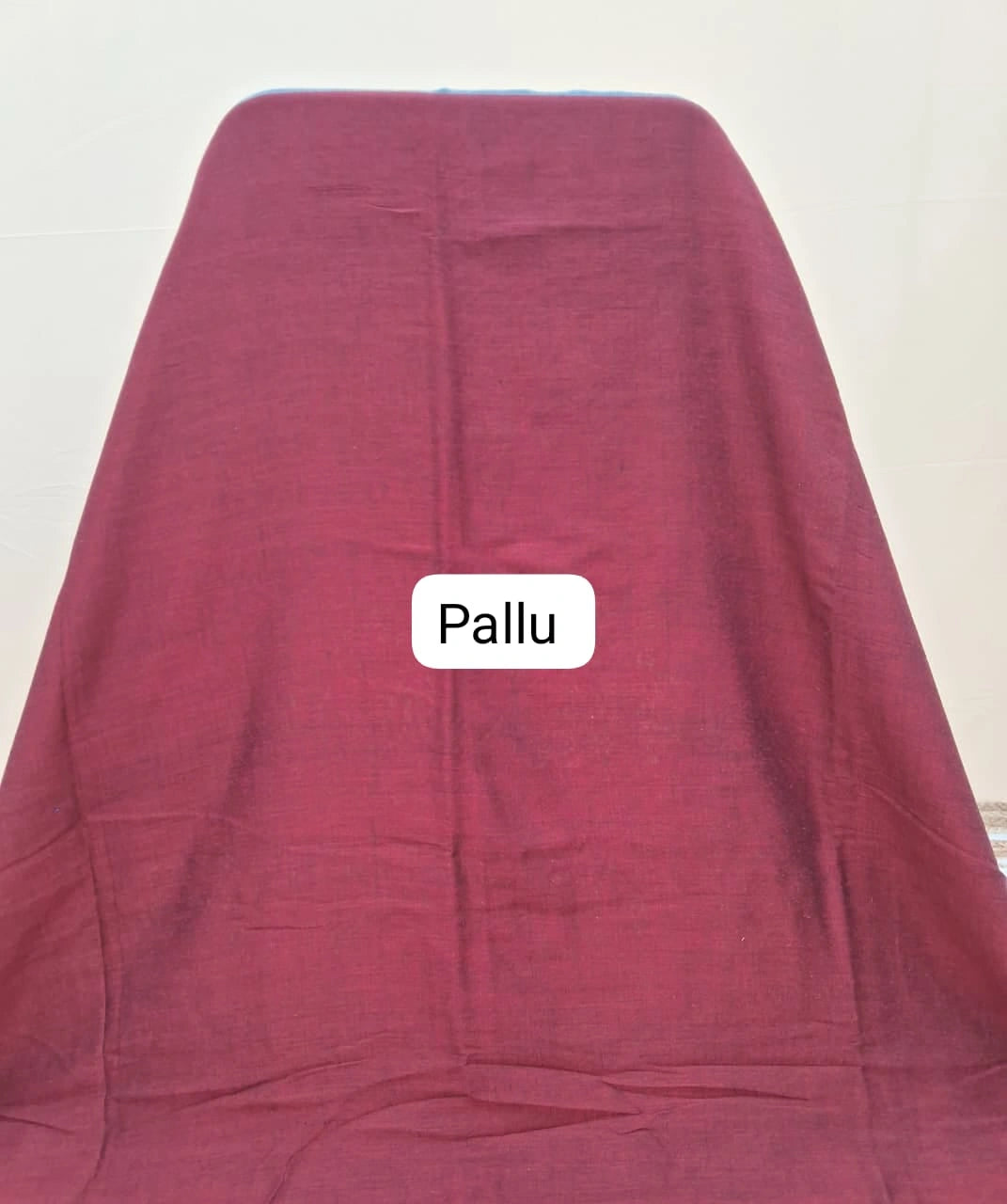 Stone Grey Khadhi cotton Saree Pallu