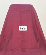 Stone Grey Khadhi cotton Saree Pallu