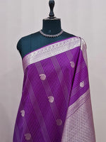 Purple Kanchi Soft Silk Saree 1