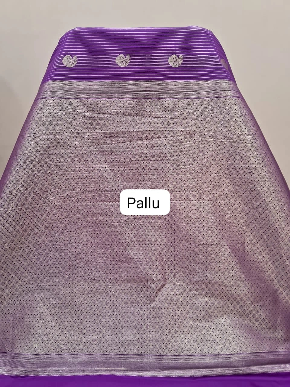 Purple Kanchi Soft Silk Saree Pallu