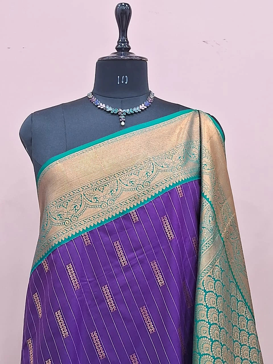 Purple Kanchi Soft Silk Saree 1
