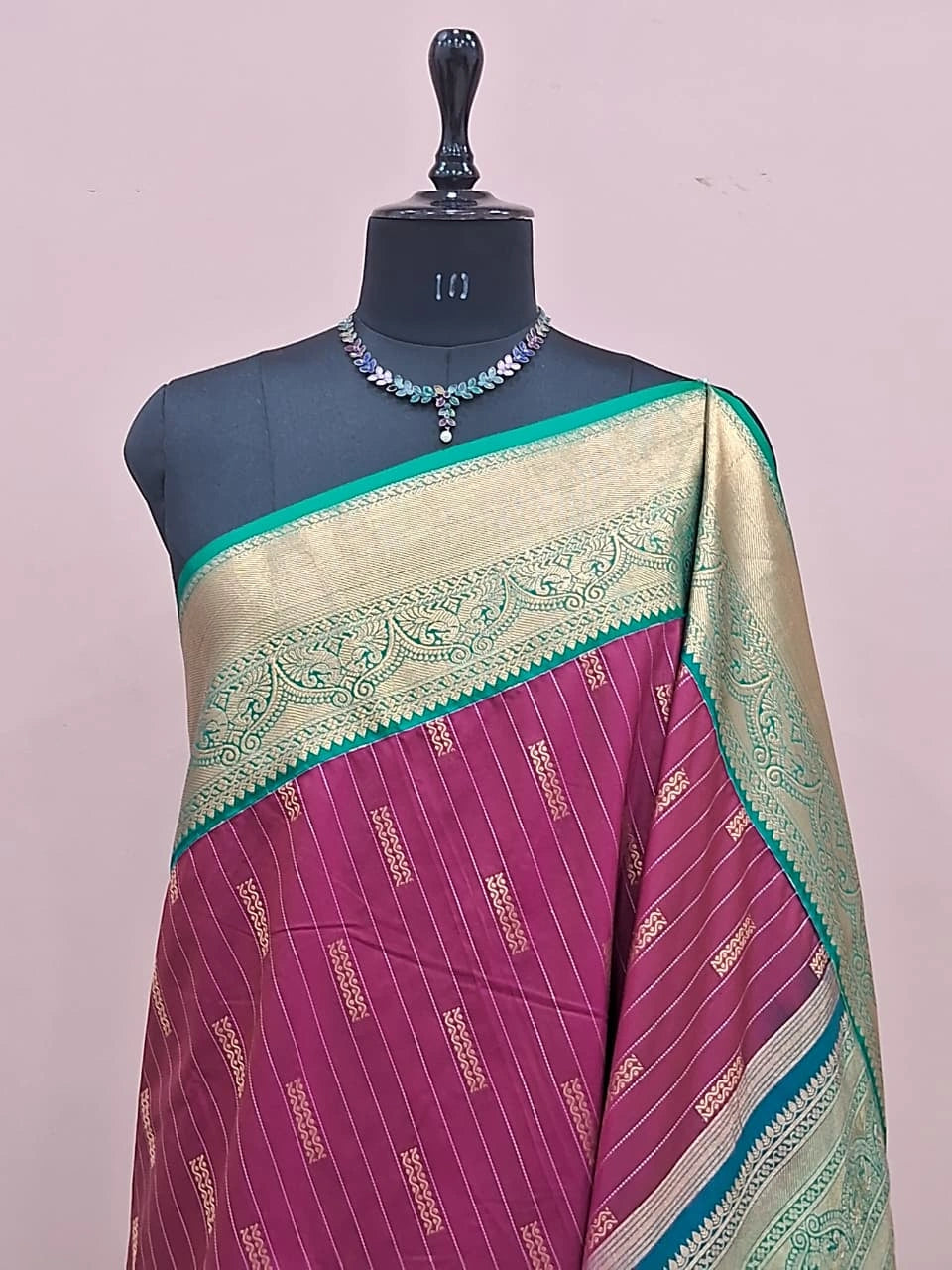 Maroon Kanchi Soft Silk Saree 1