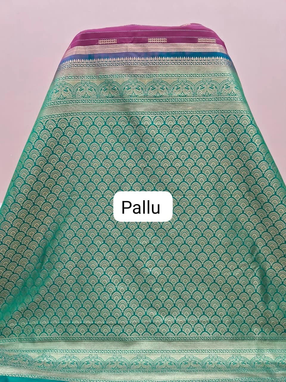 Maroon Kanchi Soft Silk Saree pallu