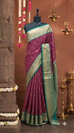 Maroon Kanchi Soft Silk Saree 