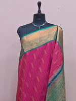 Pink Kanchi Soft Silk Saree 1