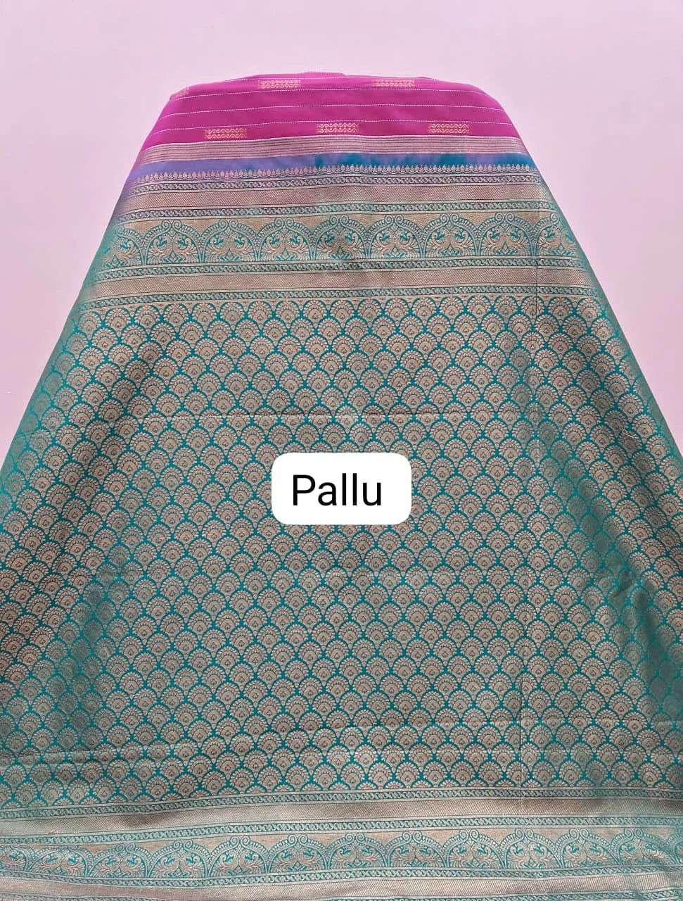 Pink Kanchi Soft Silk Saree Pallu