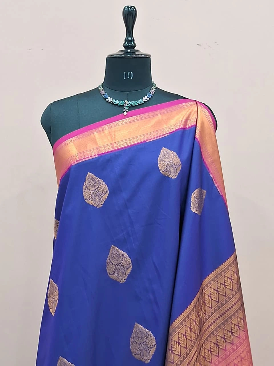 Royal Blue Kanchi Soft Silk Saree 1