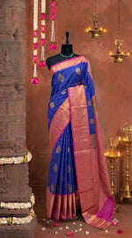 Royal Blue Kanchi Soft Silk Saree