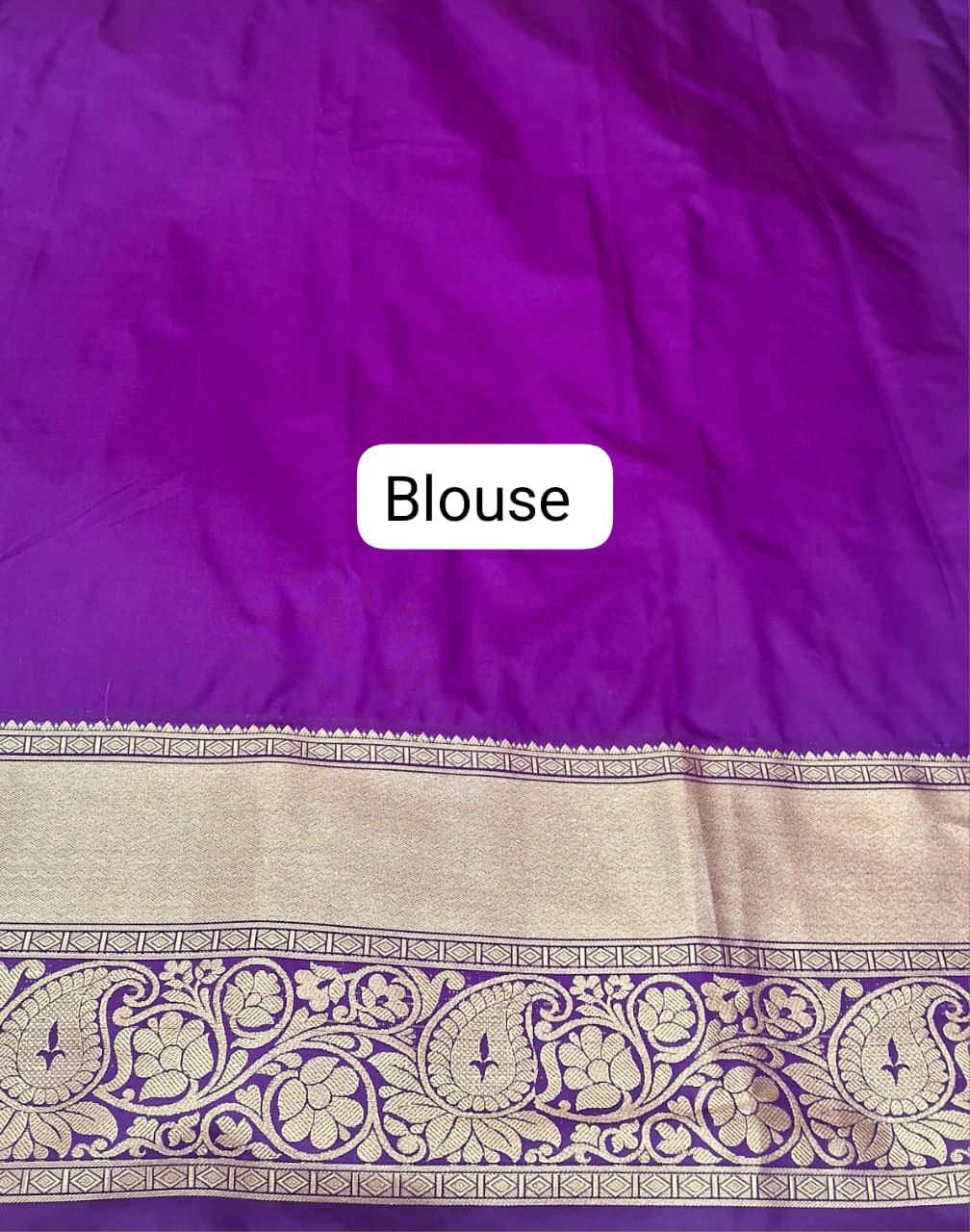 Seafoam Green Kanchi Soft Silk Saree Blouse