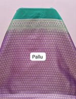 Seafoam Green Kanchi Soft Silk Saree Pallu