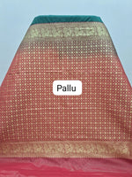 Bottle Green Kanchi Soft Silk Saree pallu