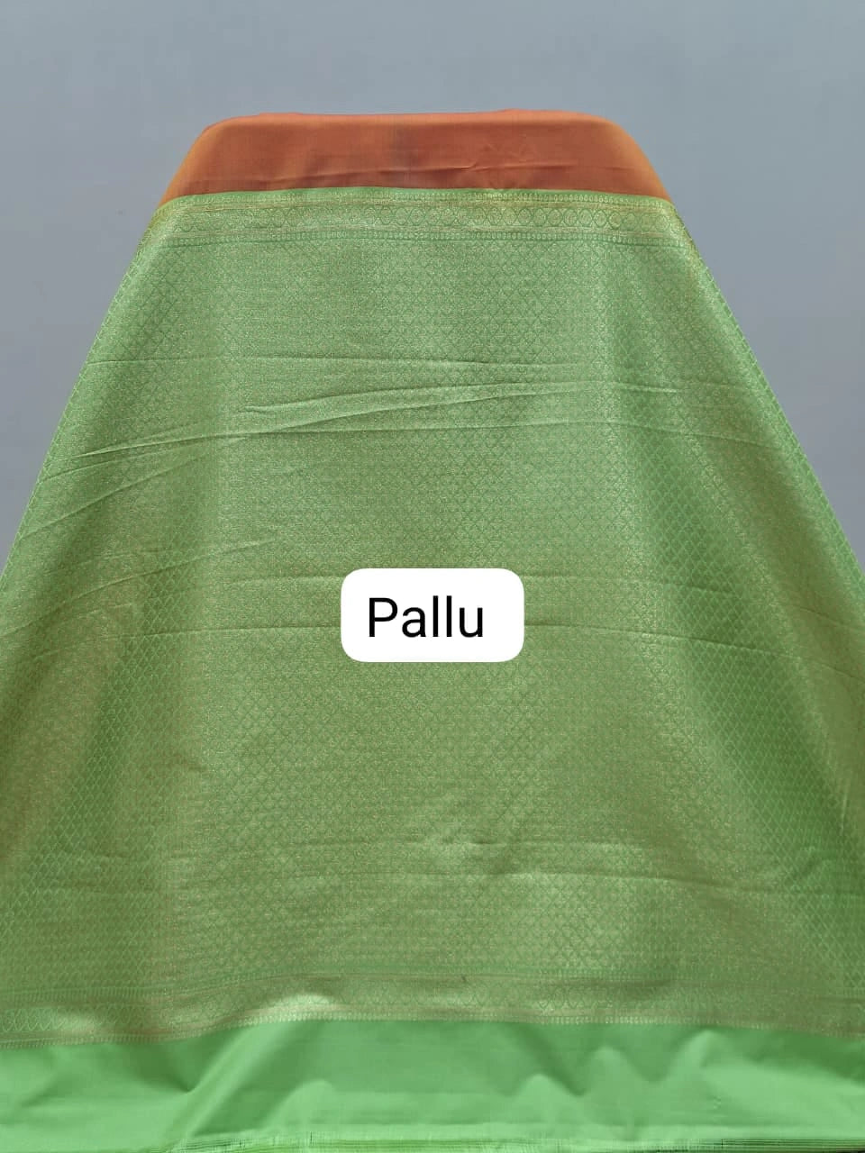 Orange Kanchi Soft Silk Saree Pallu