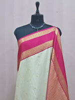 Off-White Kanchi Soft Silk Saree 1