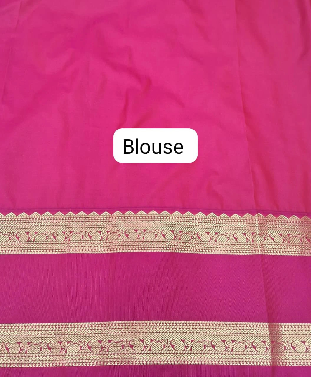 Off-White Kanchi Soft Silk Saree Blouse