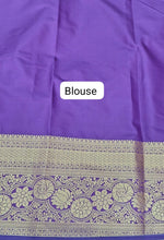 Purple Kanchi Soft Silk Saree Blouse