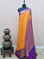 Mango Yellow Kanchi Soft Silk Saree