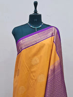 Mango Yellow Kanchi Soft Silk Saree 1