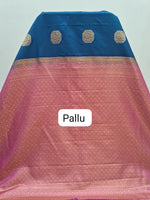 Navy Blue Kanchi Soft Silk Saree Pallu