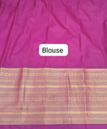Navy Blue Kanchi Soft Silk Saree Blouse