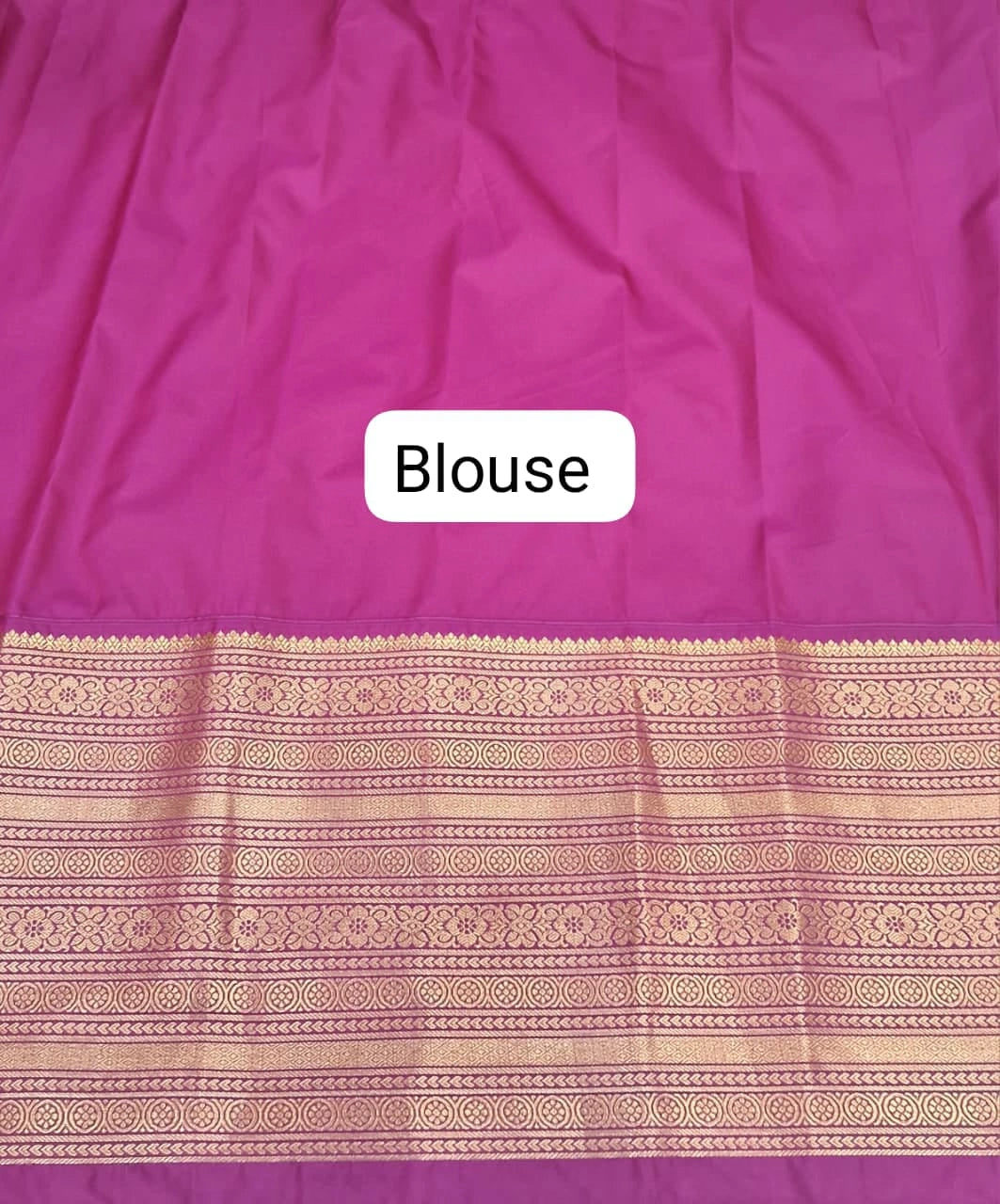 Navy Blue Kanchi Soft Silk Saree Blouse