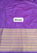 Green Kanchi Soft Silk Saree blouse