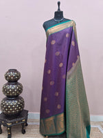 Purple Kanchi Soft Silk Saree