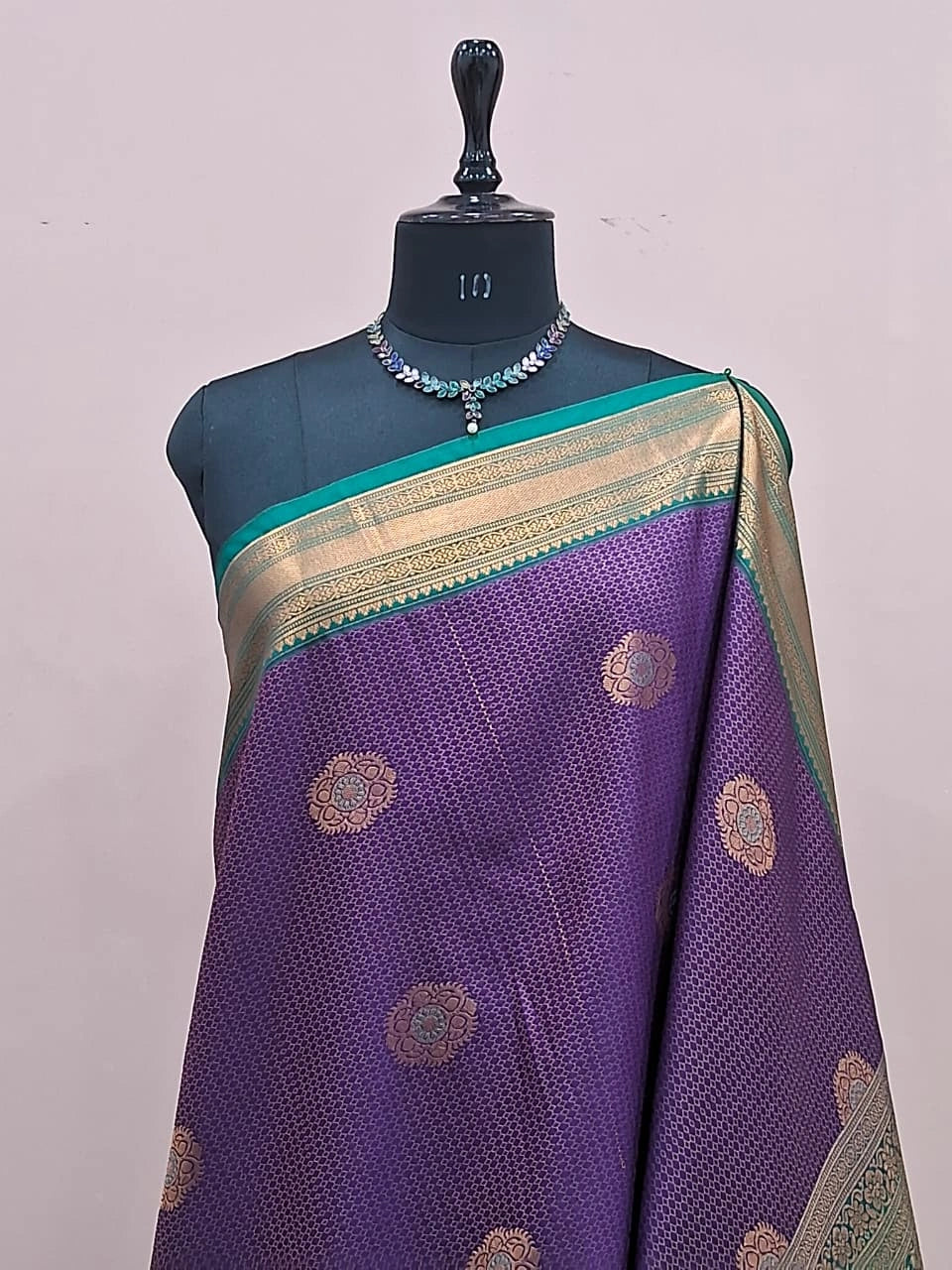 Purple Kanchi Soft Silk Saree 1