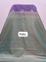 Purple Kanchi Soft Silk Saree Pallu