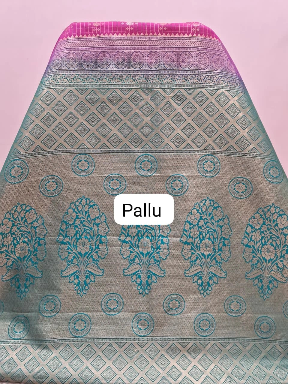 Pink Kanchi Soft Silk Saree Pallu