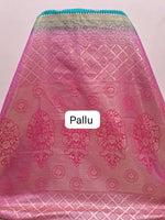 Teal Green Kanchi Soft Silk Saree Pallu