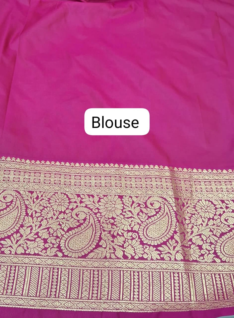 Teal Green Kanchi Soft Silk Saree Blouse