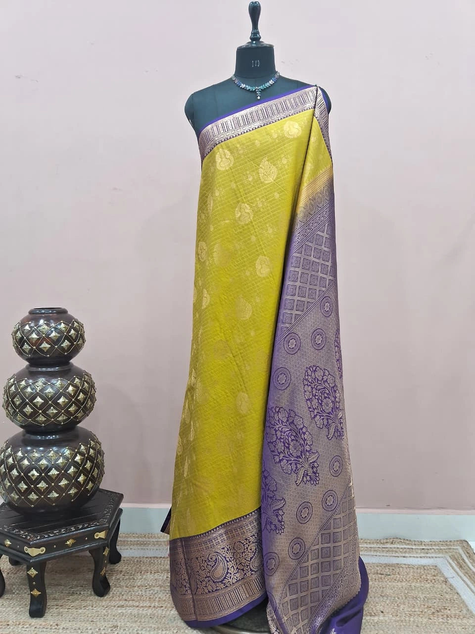 Green Kanchi Soft Silk Saree