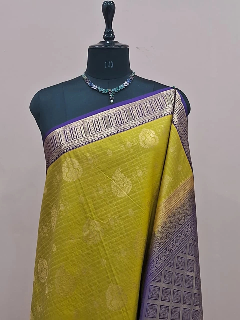 Green Kanchi Soft Silk Saree 1