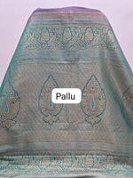 Purple Kanchi Soft Silk Saree Pallu
