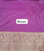 Leaf Green Kanchi Soft Silk Saree Blouse