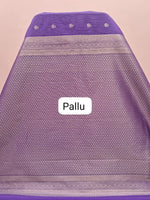 Purple Kanchi Soft Silk Saree pallu