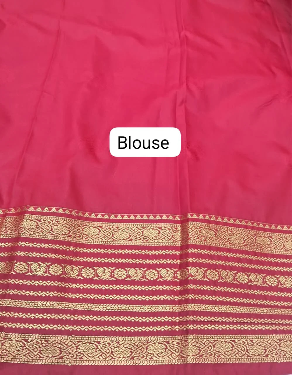 Off-White Kanchi Soft Silk Saree blouse