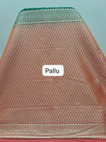 Dark Green Kanchi Soft Silk Saree pallu