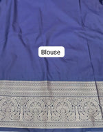 Baby Pink Kanchi Soft Silk Saree blouse