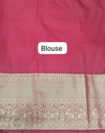 Green Kanchi Soft Silk Saree blouse
