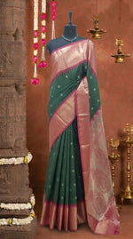 Green Kanchi Soft Silk Saree 
